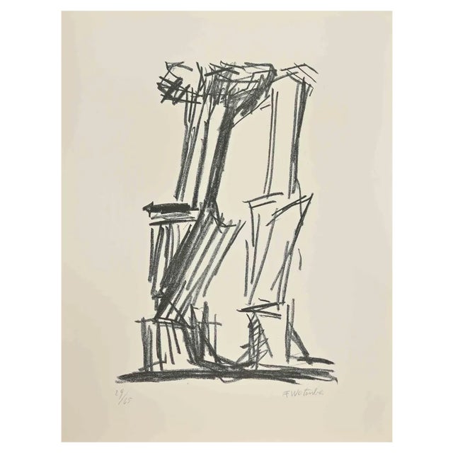 Fritz Wotruba, Untitled, Lithograph, 1950s For Sale