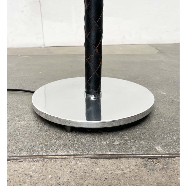 Mid-Century Modern Danish Model Flet Leather Floor Lamp by Jo Hammerborg for Fog & Morup, 1960s For Sale - Image 10 of 18