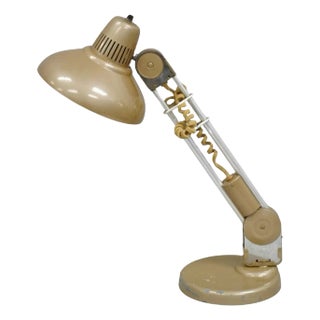 Mid 20th Century Vintage Industrial Modern Amplex Swivelite Telescoping Trombolite Desk Lamp For Sale