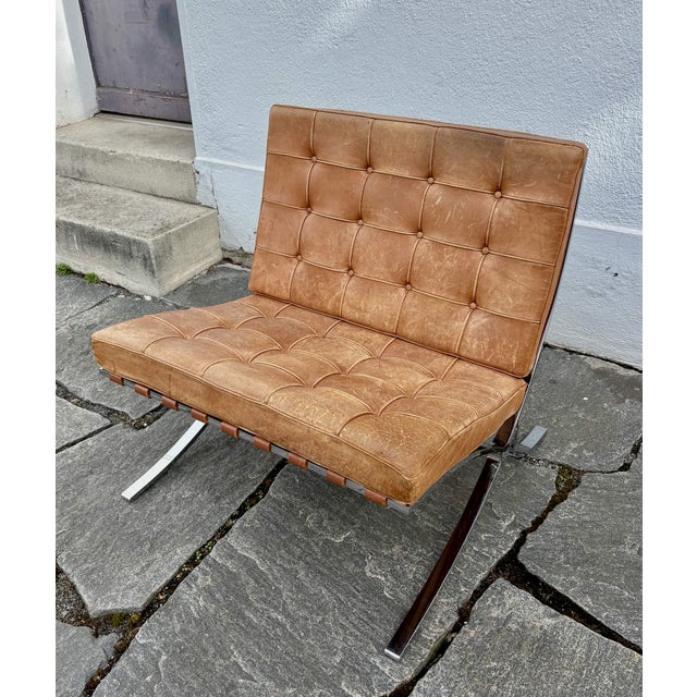 Barcelona Chair by Ludwig Mies Van Der Rohe for Knoll Inc., 1960s For Sale - Image 11 of 11