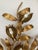 Metal Hollywood Regency Gold-Colored Floral Brass Wall Lamp by Hans Kögl, 1960s For Sale - Image 7 of 14