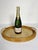 Boho Chic Vintage Wicker and Rattan Tray, France, 1960s For Sale - Image 3 of 13