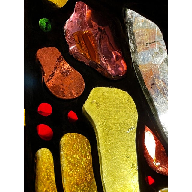 Mid 20th Century Artist-Crafted Table Lamp With Mouth-Blown Glass Nuggets For Sale - Image 12 of 14