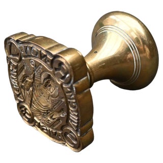 Large Bronze Stamp Seal For Sale