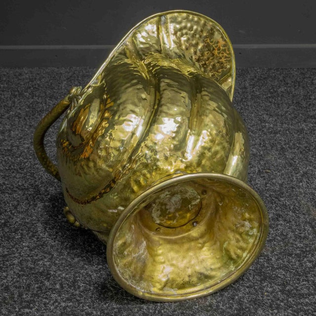 Victorian Brass Coal Helmet For Sale - Image 11 of 15
