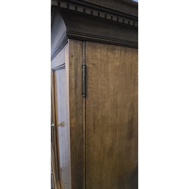 Small Mahogany Linen Press, 1900s For Sale - Image 16 of 18