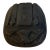 Vintage Egyptian Hand-Carved Black Serpentine Stone Scarab Plaque With Hieroglyphic Motifs For Sale