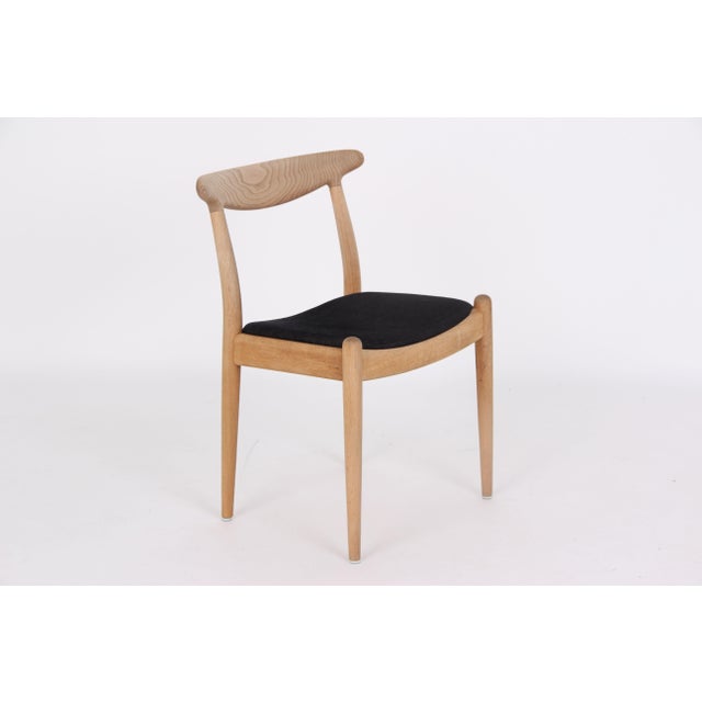 Wood Oak W1 Dining Chairs by Hans J. Wegner for C. M. Madsen, Denmark, 1950s, Set of 6 For Sale - Image 7 of 17