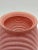 Anchor Hocking Art Deco 1980's Pleated Draped Pink Glass Vase For Sale - Image 4 of 7
