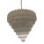 Transparent Early 21st Century Murano Glass Transparent Quadriedo Cut Glass Chandelier For Sale - Image 8 of 11