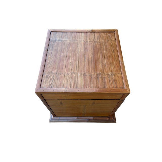 Mid 20th Century Mid 20th Century Kim3 International Furnishings Bamboo Box Side Tables For Sale - Image 5 of 14