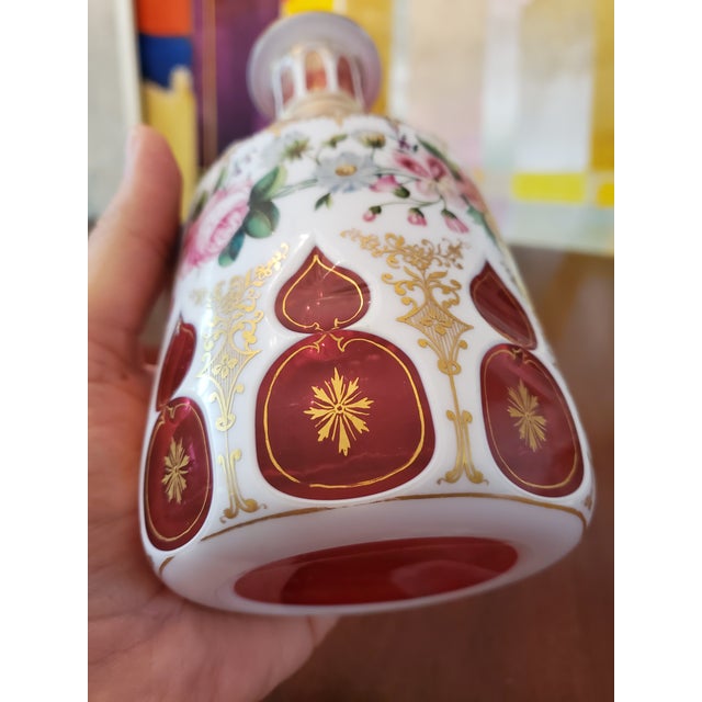 A rare antique original museum quality ( similar examples on display at the Metropolitan museum of Art New York ) moser...