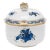 Herend Chinese Bouquet Black Sapphire Porcelain Sugar Bowl For Sale
