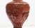 Red 18th Century Pair of Chinese Qing Dynasty Cinnabar Vases Mounted as Lamps - Pair For Sale - Image 8 of 14