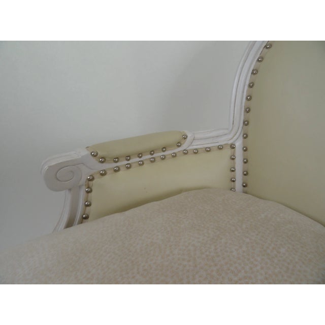 1960s 1960s Louis XVI Style Bergère For Sale - Image 5 of 9