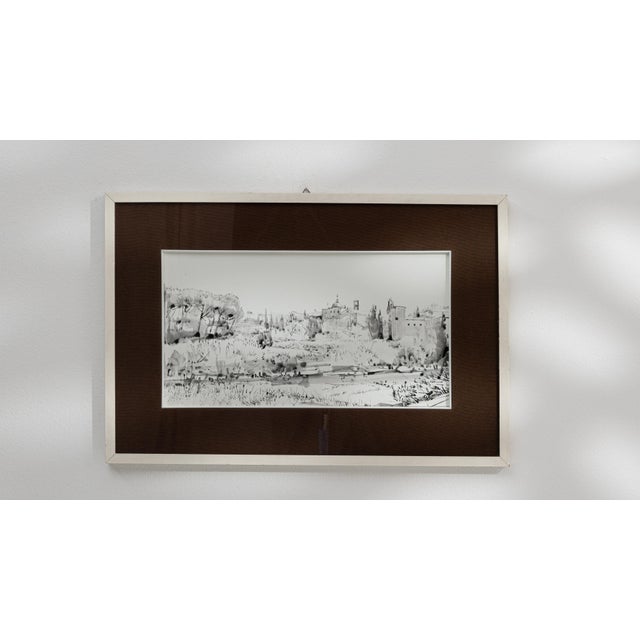 Mid 20th Century France Brown Wood Painting For Sale - Image 13 of 15