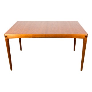 Danish Extendable Teak Dining Table by Henry Walter Klein for Bramin, 1960s For Sale
