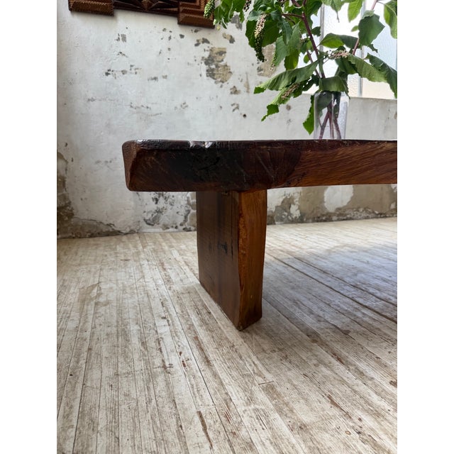 Brutalist Handcrafted Coffee Table, 1950s For Sale - Image 15 of 18
