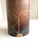 Contemporary 2000s Wood Vase With a Swirling Green Pattern and Natural Polish For Sale - Image 3 of 8