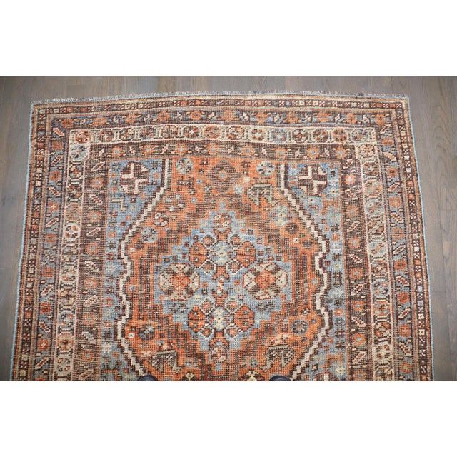 A 1930s Persian Shiraz Small Square Rug