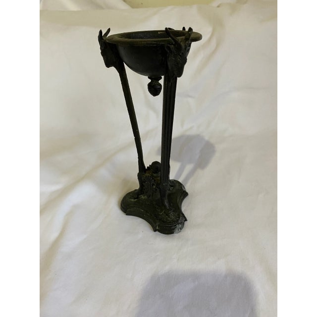 Late 19th Century Classical Bronze Incense or Candle Holder For Sale - Image 6 of 7