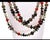 Boho Chic 1960s Gemstone Three Strand Necklace Clear Quartz, Smokey Quartz and Carnelian Fastened With Hook Clasp For Sale - Image 3 of 5