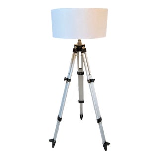 Tripod Design Surveyors Floor Lamp For Sale