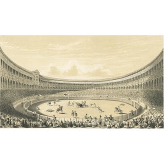 Illustration of the Plaza de Toros of Madrid, 1860, Print For Sale
