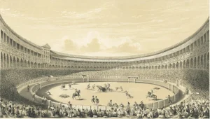 Illustration of the Plaza de Toros of Madrid, 1860, Print