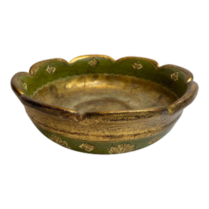 Vintage Florentine Gilt Terra Cotta Bowl