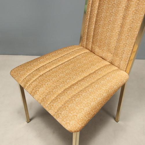 Metal Chairs attributed to Alain Delon for Maison Jansen, 1970s, Set of 6 For Sale - Image 7 of 12