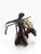 Vintage Mid-Century Metal Brass Seated Violinist Sculpture For Sale - Image 10 of 12