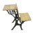 Antique Wood School Row Seat & Desk Combo For Sale - Image 6 of 10