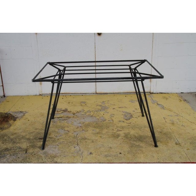 Mid 20th Century Mid 20th Century Salterini Maurizio Tempestini Style Wrought Iron Dining Table Base, Attribution For Sale - Image 5 of 7