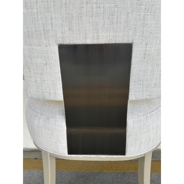 Caracole Modern White Reserved Seating Dining Chairs Set of 6 For Sale In Atlanta - Image 6 of 13