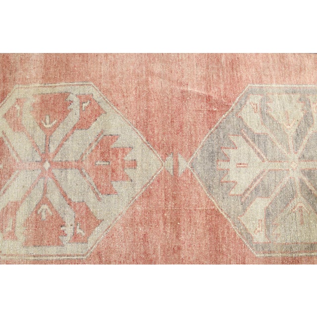 1970s Vintage Handmade Wool Cotton Orange Runner Rug For Sale - Image 11 of 11