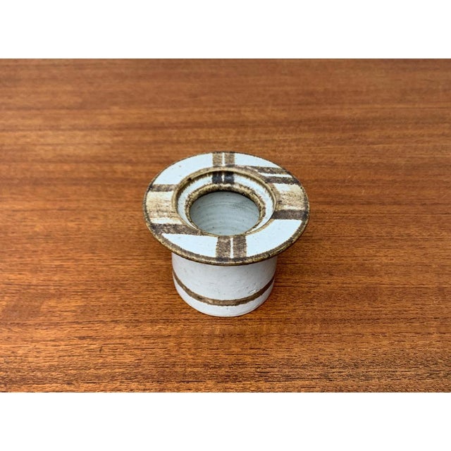 Mid-Century Danish Studio Pottery Candleholder from Axella, 1960s For Sale - Image 5 of 16