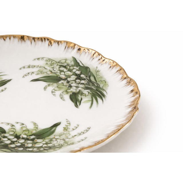 Vintage Lily of the Valley 3-Tier Porcelain Tidbit Tray For Sale - Image 4 of 8