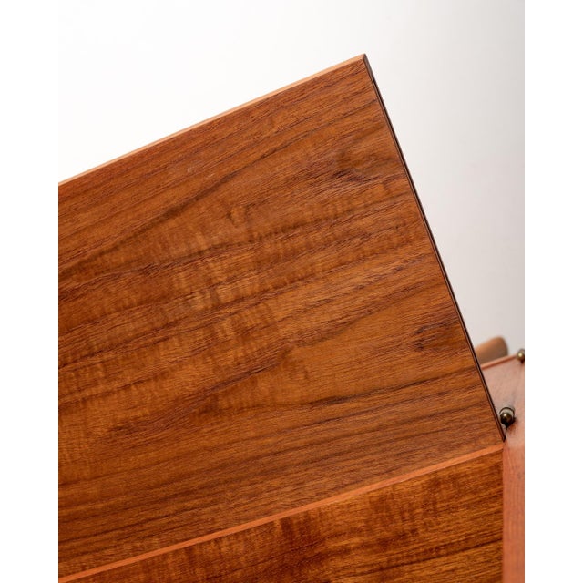 Teak Bookcase with Pull-Out Desk, Sweden, 1950s For Sale - Image 13 of 14