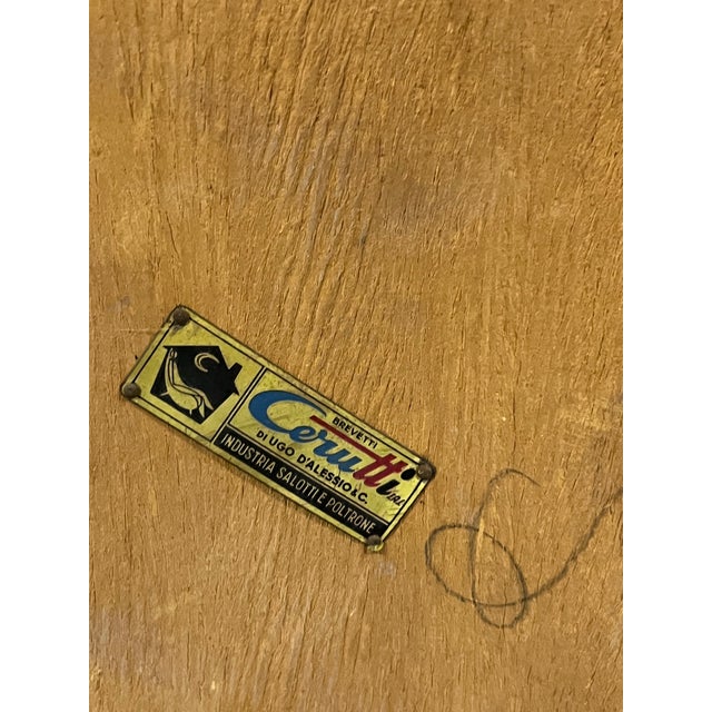 1960s Table with Yellow Formica Top and Metal Legs from Cerutti, 1960 For Sale - Image 5 of 7