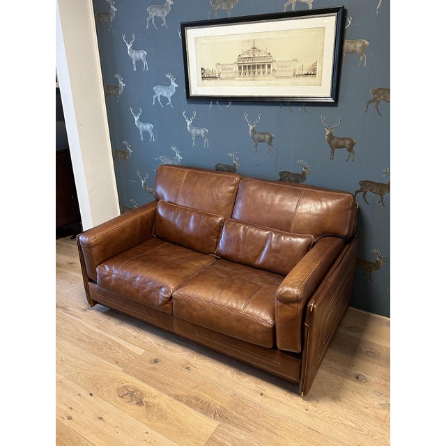 1990s Buffalo Leather Two-Seater Sofa, 1990s For Sale - Image 5 of 10