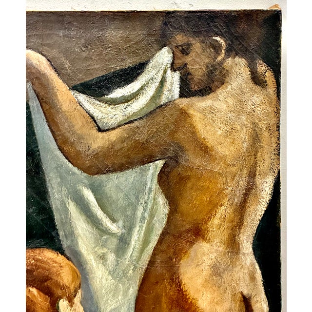 Mid-Century Modern Large Modern Painting After Picasso of Three Nudes by David Ladin For Sale - Image 3 of 8