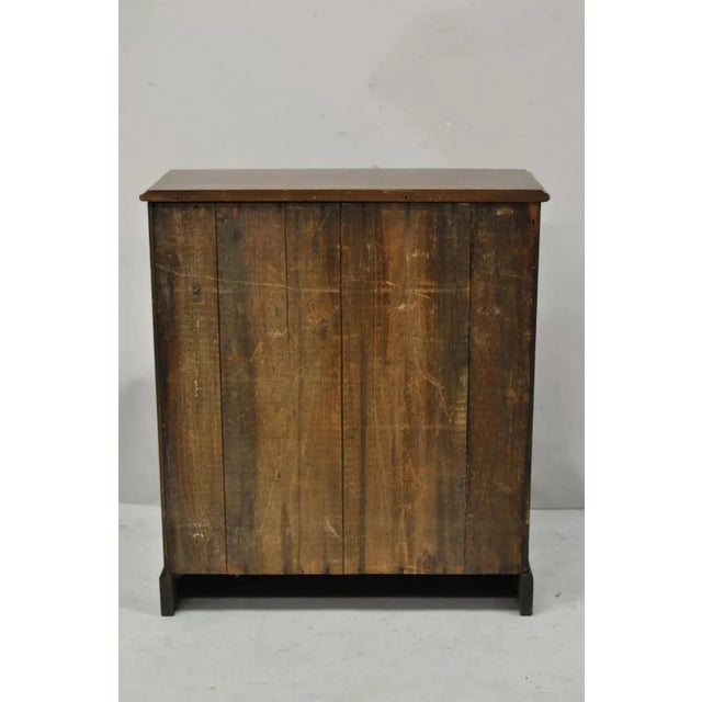 19th Century Victorian Mahogany Apothecary Medicine Cabinet With 10 Drawers Glass Pulls For Sale - Image 11 of 12