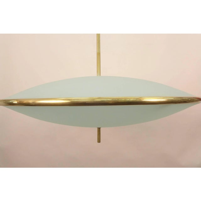 Etched Glass Chandeliers in the Style of Pietro Chiesa for Fontana Arte - A Pair For Sale In New York - Image 6 of 11