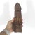 Brown Early 20th Century Carved Wood Monk Sculpture Primitive Rustic With Patina For Sale - Image 8 of 8