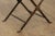 1920s Art Deco Period Wrought Iron & Brass X Base Bench For Sale - Image 11 of 13