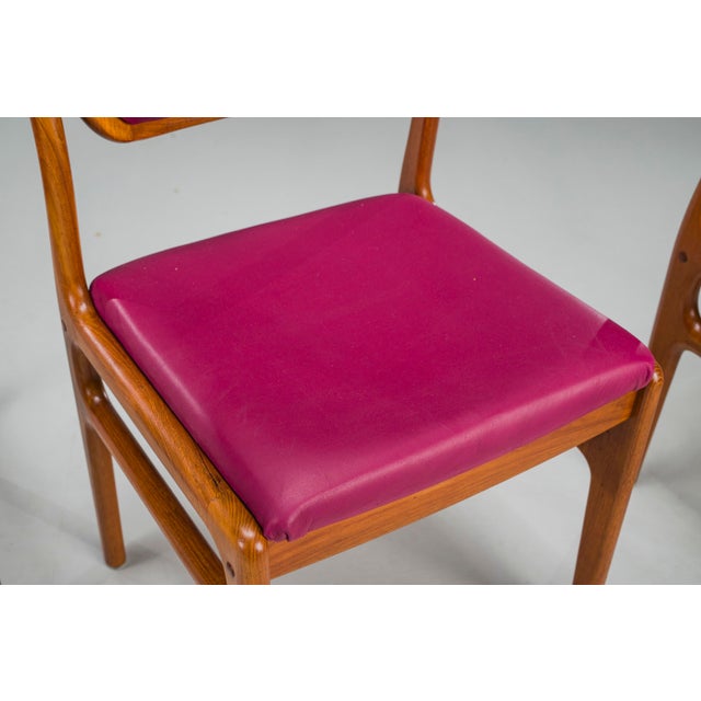 Mid-Century Teak Dining Chairs by Johannes Andersen for Uldum, Set of 4 For Sale - Image 9 of 15