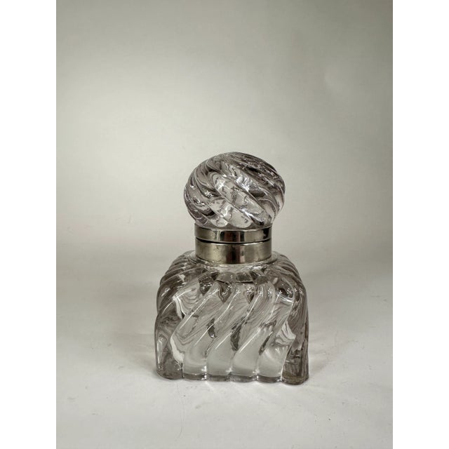 American Antique American Crystal Inkwell C.1840 For Sale - Image 3 of 8