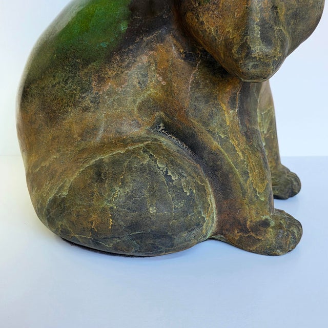 Tony Evans Large Raku Pottery Bear Sculpture, 1988 For Sale In Los Angeles - Image 6 of 13