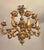 Baroque Large Vintage Louis XV Rococo Baroque Florentine Wood Carved Floral Chandelier, 1920s For Sale - Image 3 of 18